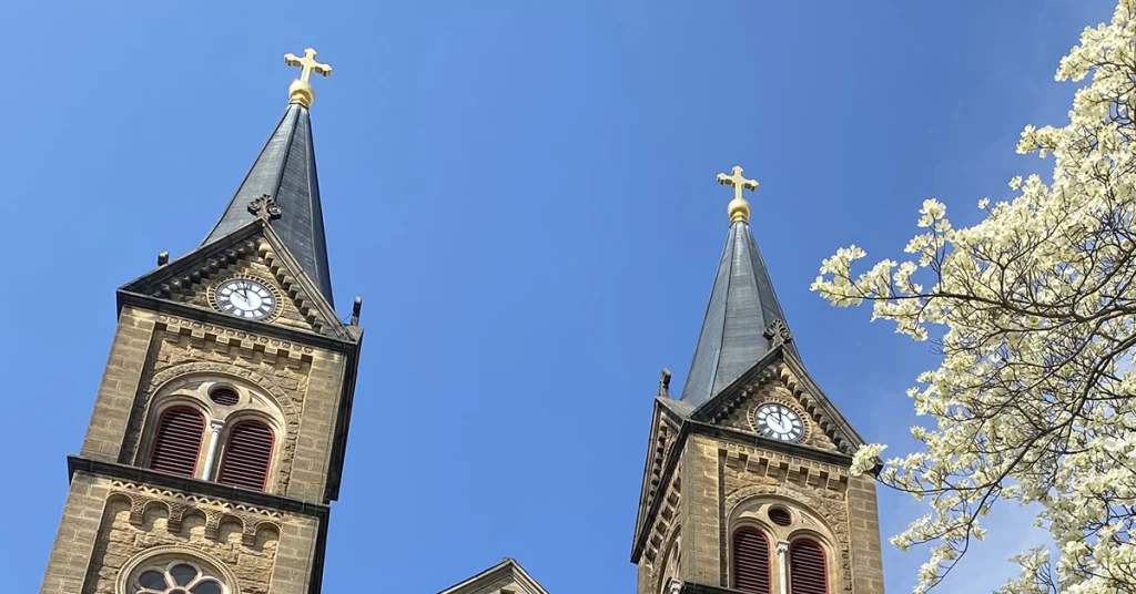 St. Meinrad Archabbey in springtime