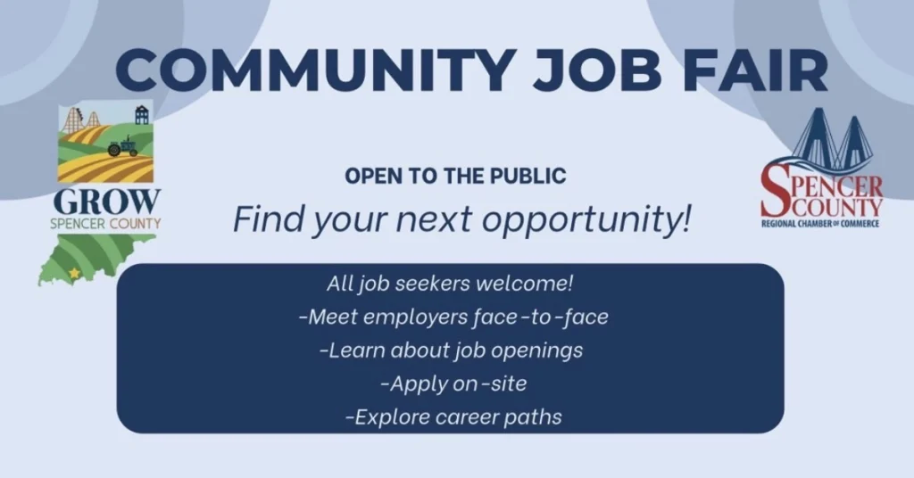 Spencer County, Indiana Job Fair, April 28th, 2026 from 10AM - 1PM at Lincoln Commerce Center, Rockport