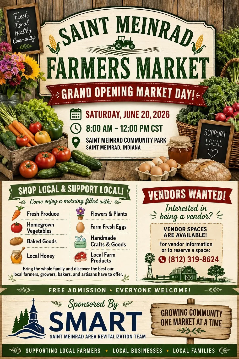 St. Meinrad Farmers Market, June 20, 2026